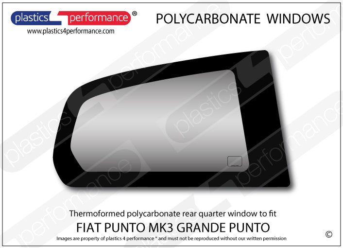 Carica immagine in Galleria Viewer, Vetri in Policarbonato per Fiat Punto MK3 (Grande Punto)
