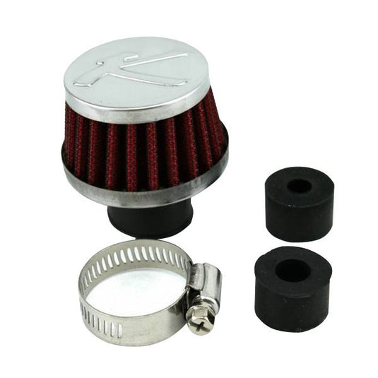 Filtro di sfiato Race & Safety in cotone universale cromo look