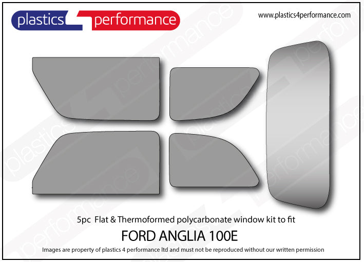 Vetri in Policarbonato per Ford Anglia 100e