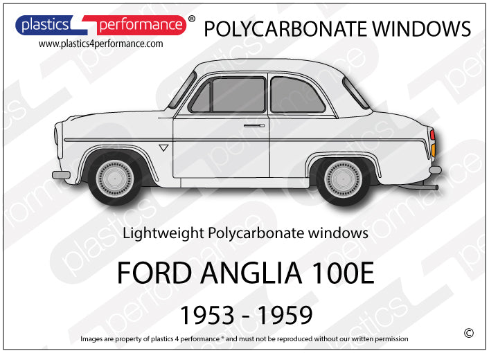 Vetri in Policarbonato per Ford Anglia 100e