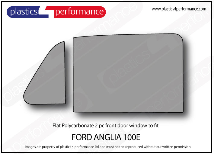 Vetri in Policarbonato per Ford Anglia 100e