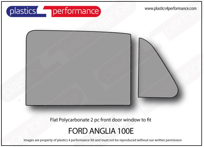 Carica immagine in Galleria Viewer, Vetri in Policarbonato per Ford Anglia 100e
