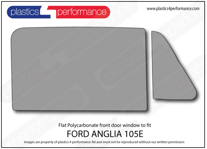 Vetri in Policarbonato per Ford Anglia 105e
