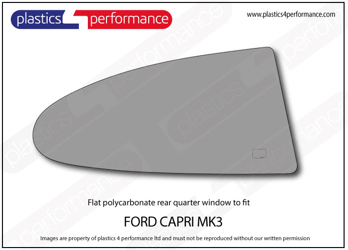 Vetri in Policarbonato per Ford Capri MK3