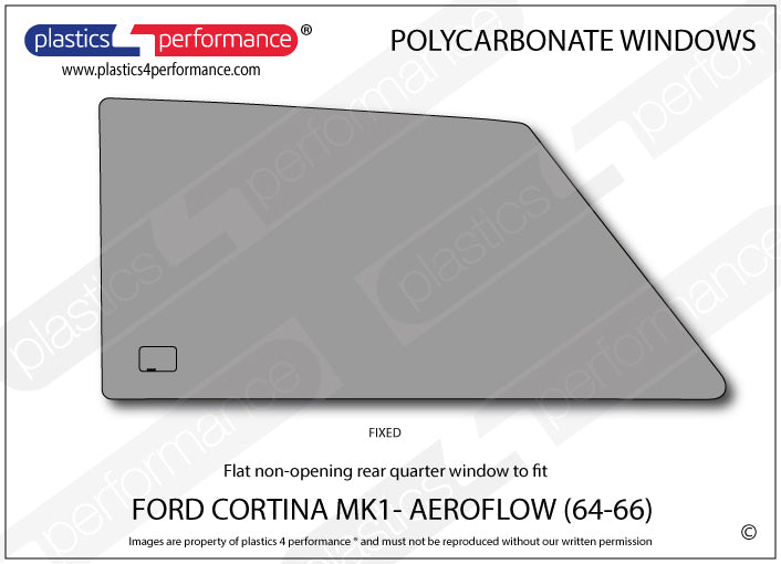 Carica immagine in Galleria Viewer, Vetri in Policarbonato per Ford Cortina MK1

