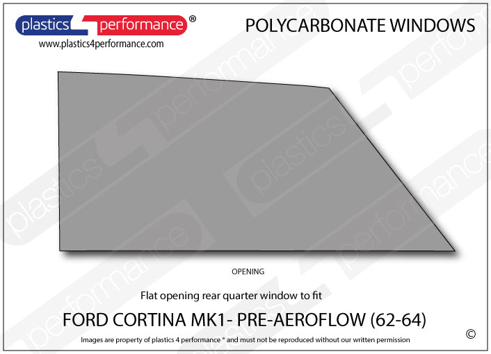 Carica immagine in Galleria Viewer, Vetri in Policarbonato per Ford Cortina MK1
