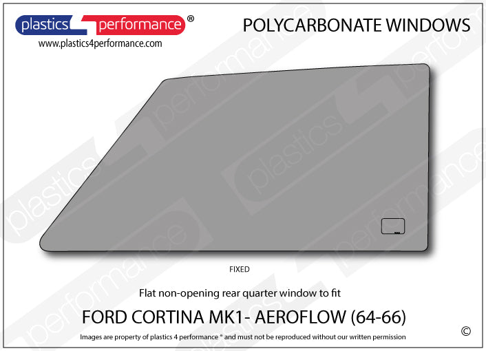 Carica immagine in Galleria Viewer, Vetri in Policarbonato per Ford Cortina MK1
