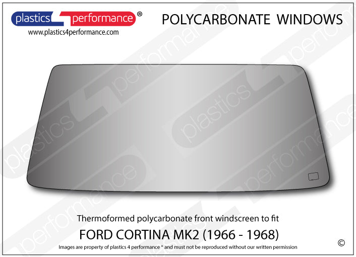 Vetri in Policarbonato per Ford Cortina MK2