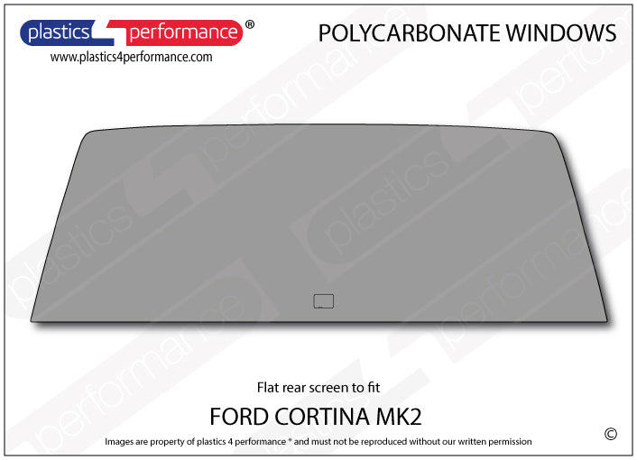 Carica immagine in Galleria Viewer, Vetri in Policarbonato per Ford Cortina MK2
