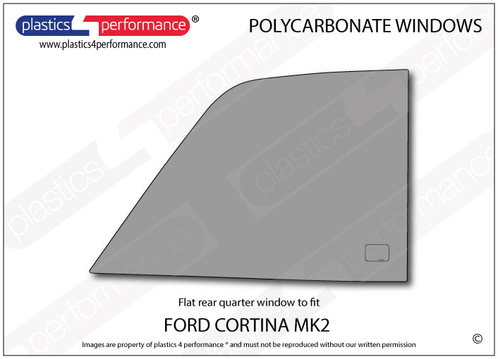Carica immagine in Galleria Viewer, Vetri in Policarbonato per Ford Cortina MK2
