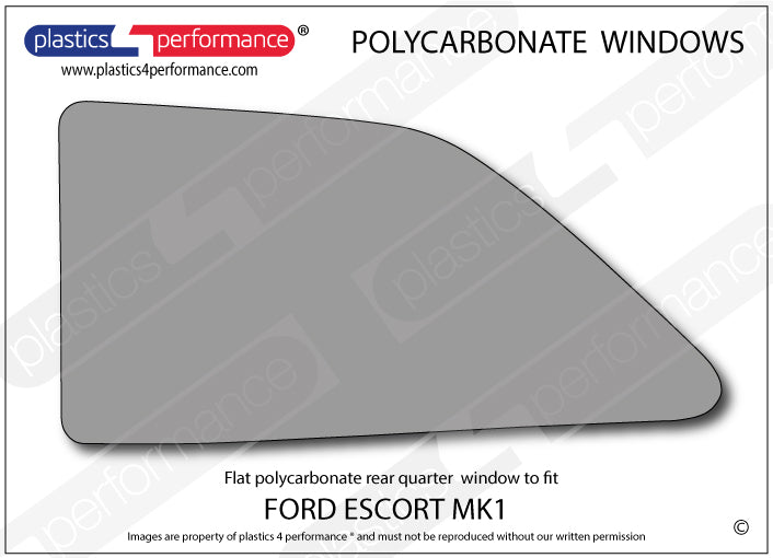 Carica immagine in Galleria Viewer, Vetri in Policarbonato per Ford Escort MK1
