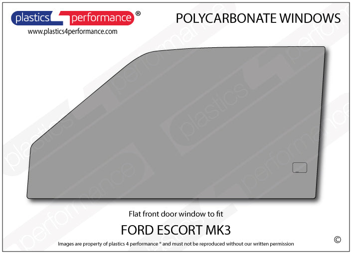 Vetri in Policarbonato per Ford Escort MK3