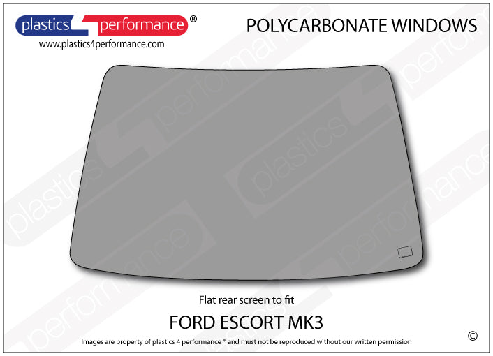 Carica immagine in Galleria Viewer, Vetri in Policarbonato per Ford Escort MK3
