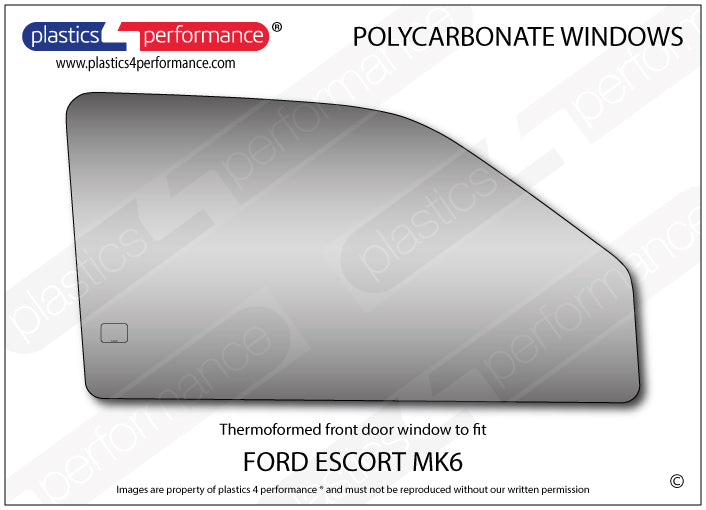 Vetri in Policarbonato per Ford Escort MK6