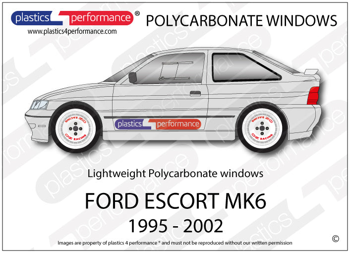 Carica immagine in Galleria Viewer, Vetri in Policarbonato per Ford Escort MK6
