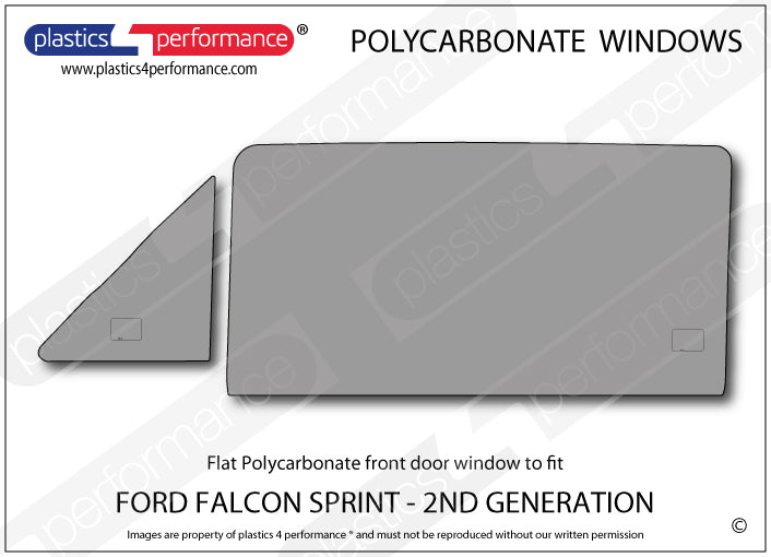 Carica immagine in Galleria Viewer, Vetri in Policarbonato per Ford Falcon Sprint 2ª Gen.
