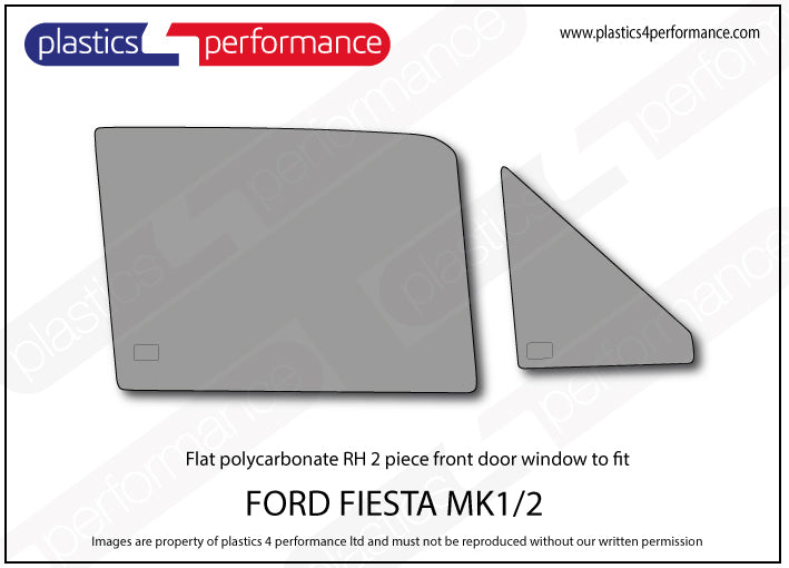 Carica immagine in Galleria Viewer, Vetri in Policarbonato per Ford Fiesta MK1
