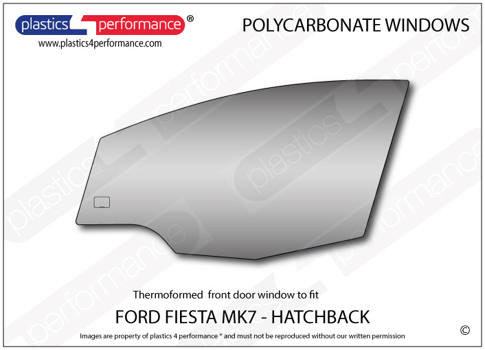 Vetri in Policarbonato per Ford Fiesta MK7 5 Porte