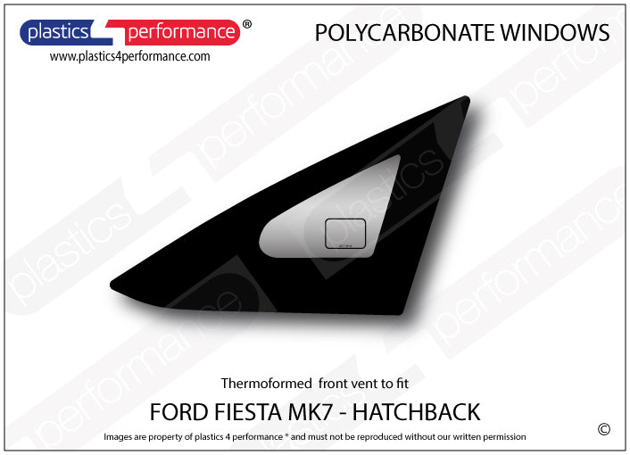 Vetri in Policarbonato per Ford Fiesta MK7 5 Porte