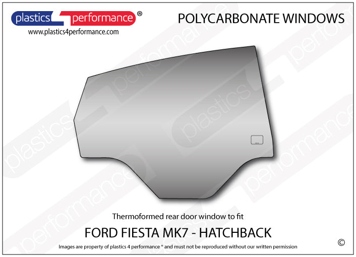 Carica immagine in Galleria Viewer, Vetri in Policarbonato per Ford Fiesta MK7 5 Porte
