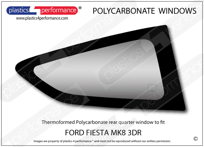 Vetri in Policarbonato per Ford Fiesta MK8 3 Porte