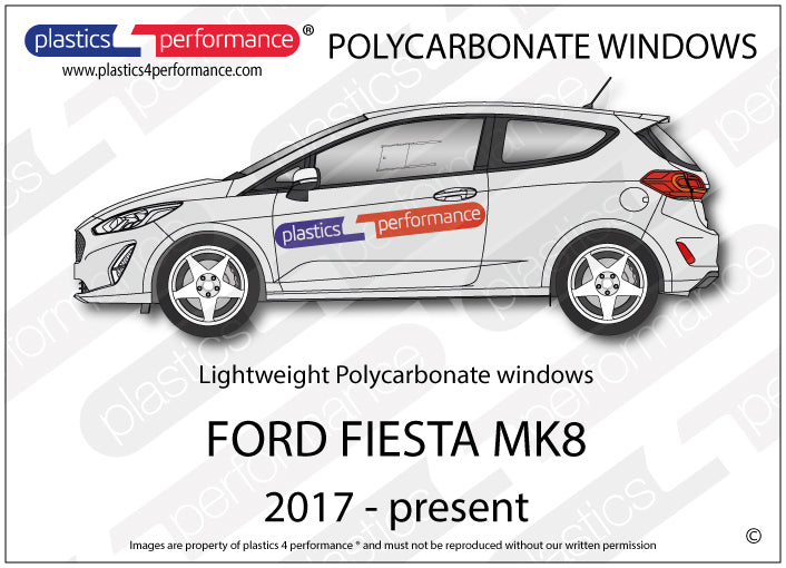 Vetri in Policarbonato per Ford Fiesta MK8 3 Porte