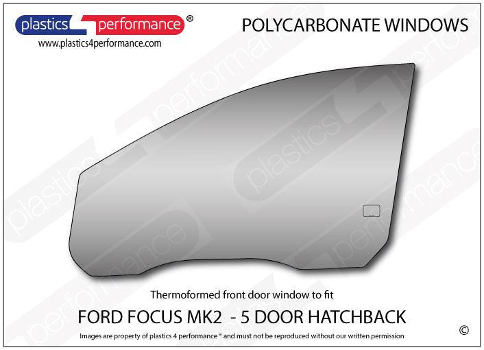 Vetri in Policarbonato per Ford Focus MK2 5 Porte