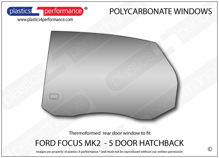 Vetri in Policarbonato per Ford Focus MK2 5 Porte