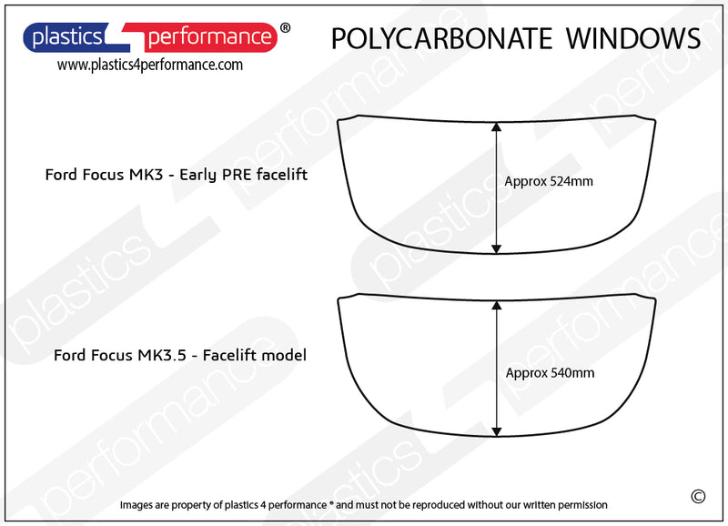 Carica immagine in Galleria Viewer, Vetri in Policarbonato per Ford Focus MK3 5 Porte

