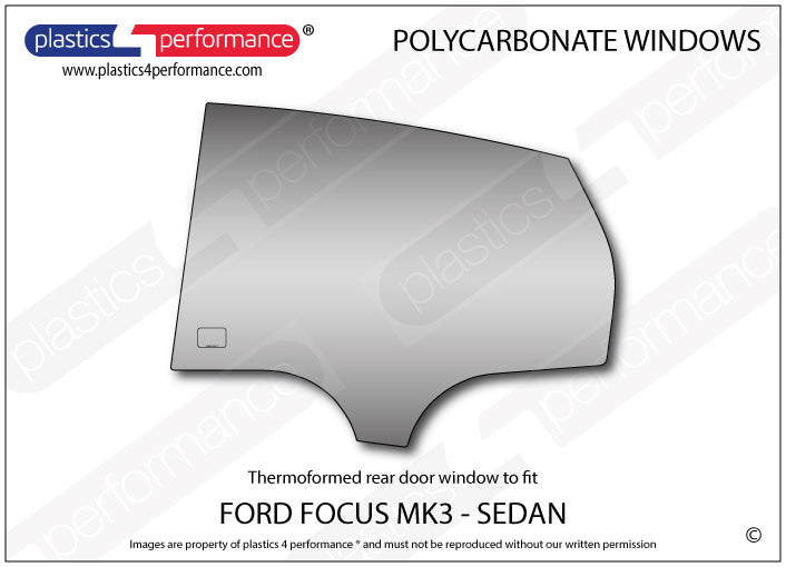 Carica immagine in Galleria Viewer, Vetri in Policarbonato per Ford Focus MK3 4 Porte
