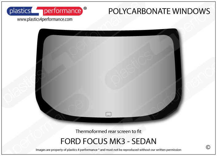 Vetri in Policarbonato per Ford Focus MK3 4 Porte