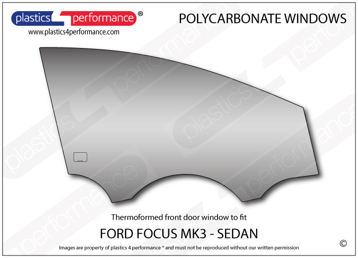 Carica immagine in Galleria Viewer, Vetri in Policarbonato per Ford Focus MK3 4 Porte
