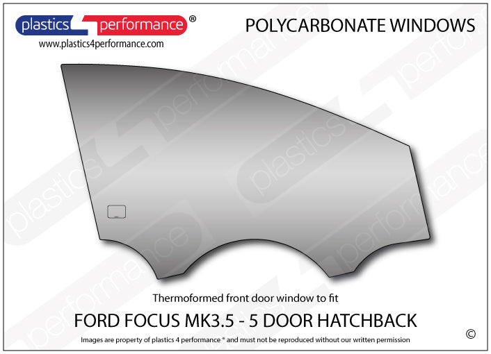 Vetri in Policarbonato per Ford Focus MK3.5 5 Porte