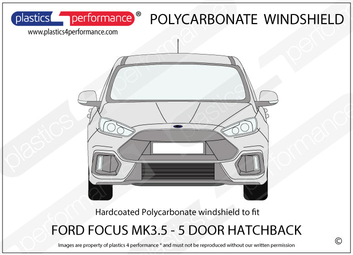 Vetri in Policarbonato per Ford Focus MK3.5 5 Porte