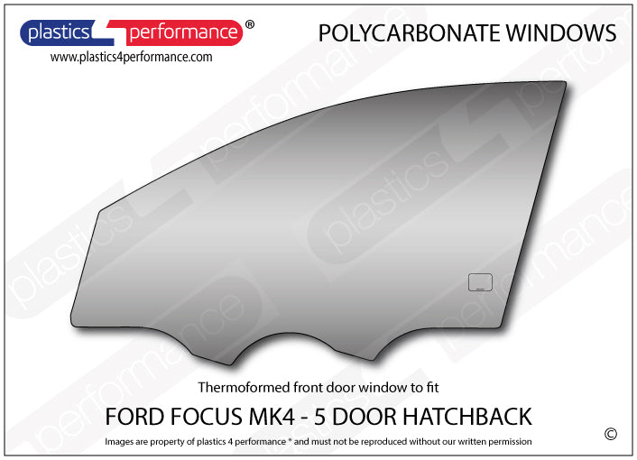 Vetri in Policarbonato per Ford Focus MK4 5 Porte