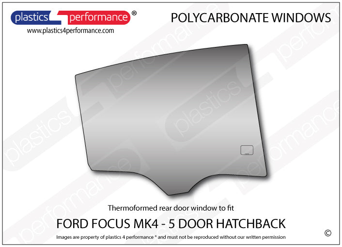 Vetri in Policarbonato per Ford Focus MK4 5 Porte
