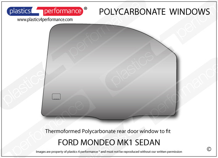 Carica immagine in Galleria Viewer, Vetri in Policarbonato per Ford Mondeo MK1/2 Berlina 4 Porte

