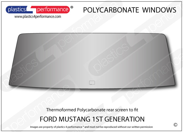 Carica immagine in Galleria Viewer, Vetri in Policarbonato per Ford Mustang MK1 Notchback

