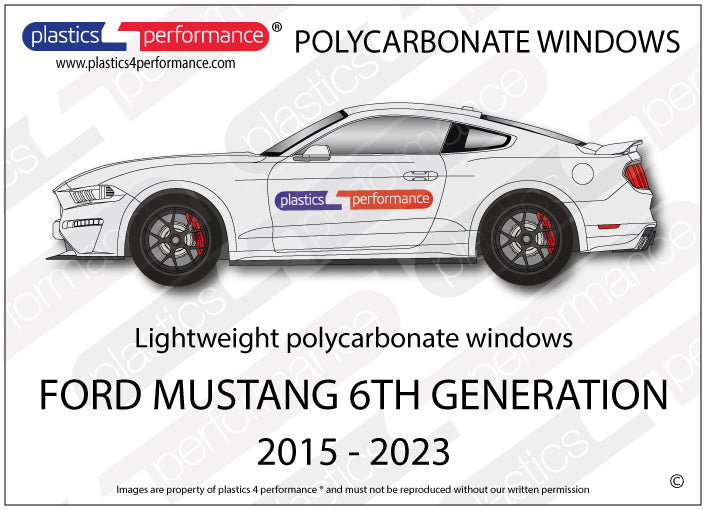 Carica immagine in Galleria Viewer, Vetri in Policarbonato per Ford Mustang MK6
