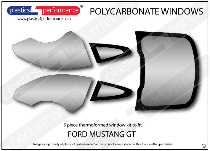 Vetri in Policarbonato per Ford Mustang MK6