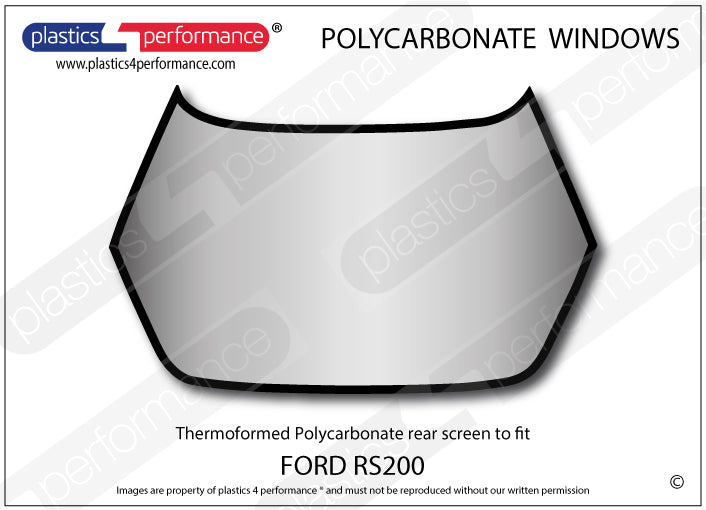 Carica immagine in Galleria Viewer, Vetri in Policarbonato per Ford RS200
