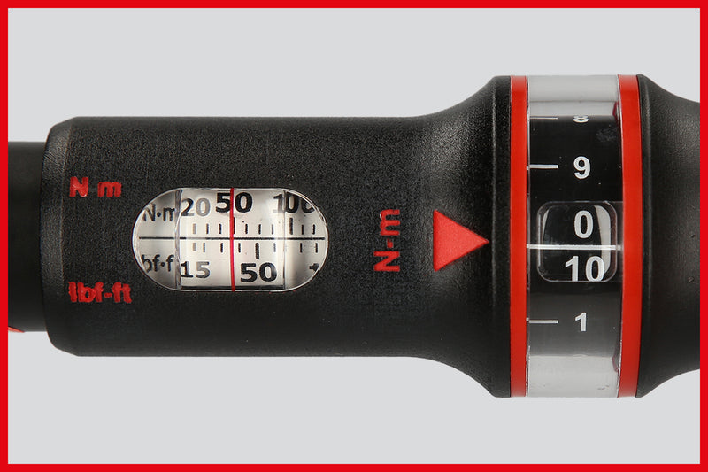 Carica immagine in Galleria Viewer, Chiave Dinamometrica ERGOTORQUEprecision con Invertitore, 1/2" - 80-420 Nm KS Tools
