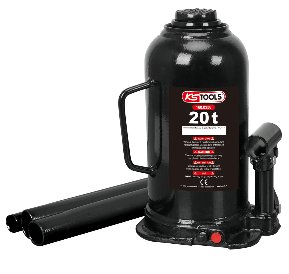 Cric a Bottiglia Idraulico, Portata 20 Tonnellate KS Tools