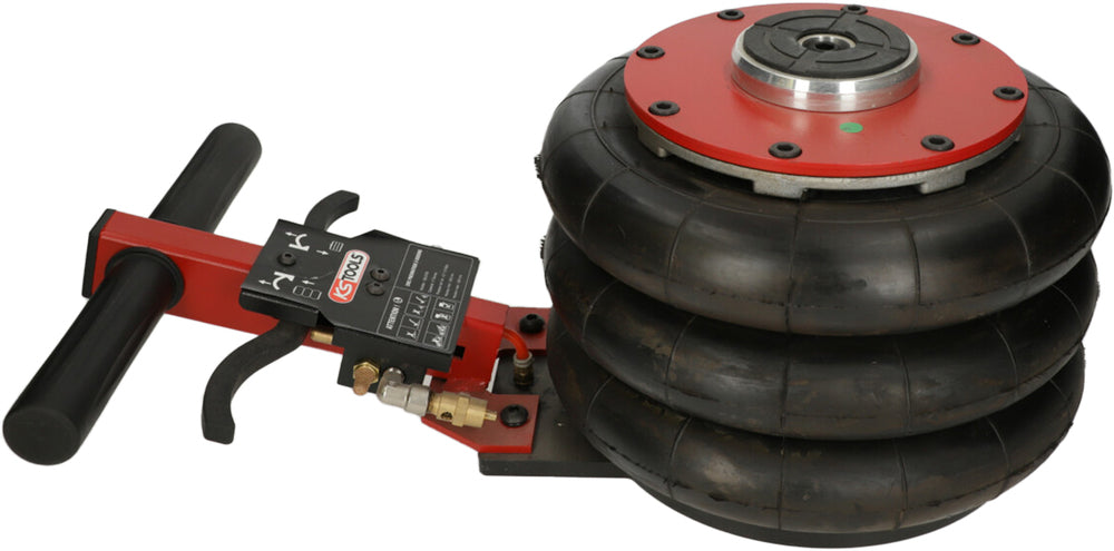 Cric Pneumatico a 3 Soffietti 2 Tonnellate, Comandi Bassi KS Tools