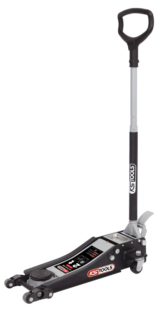 Cric Idraulico Extra-Ribassato Acciaio Ultimate 2 T con Doppie Ruote Anteriori KS Tools