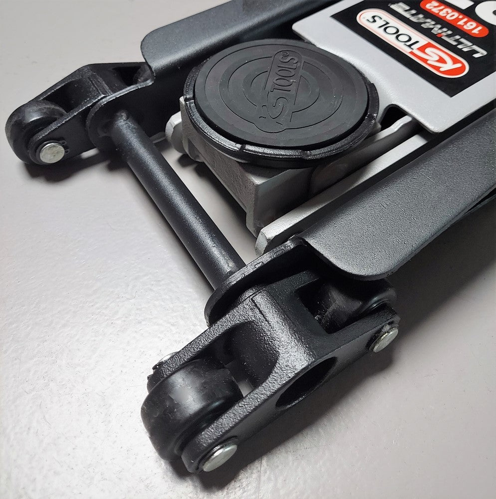 Cric Idraulico Extra-Ribassato Acciaio Ultimate 2 T con Doppie Ruote Anteriori KS Tools