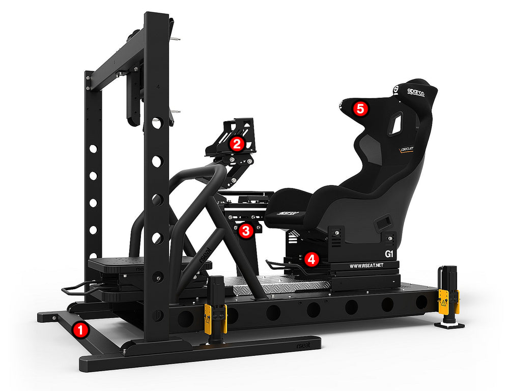Simulatore aptico RSeat G1 1500 D-Box 4250I Gen3