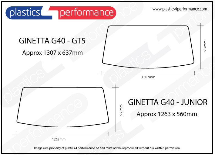 Vetri in Policarbonato per Ginetta G40 GT5
