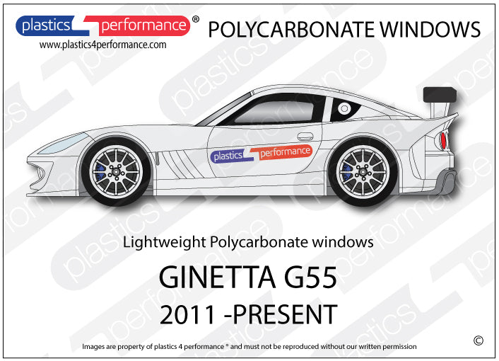 Vetri in Policarbonato per Ginetta G55