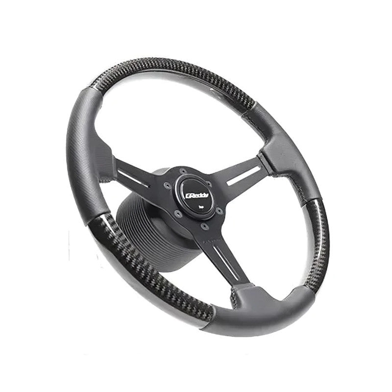 Volante GReddy "Real Carbon" a Calice (47 mm), Carbonio, Razze Nere - 340 mm
